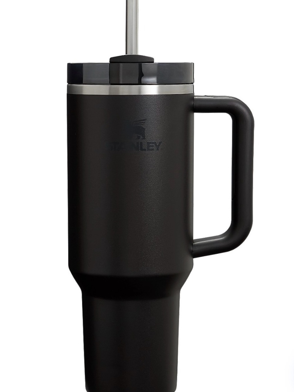 LIKE NEW Stanley Matte Black Insulated Travel Tumbler with Handle